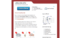 Desktop Screenshot of akkorde.info